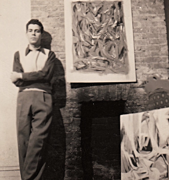 Spillenger in his studio