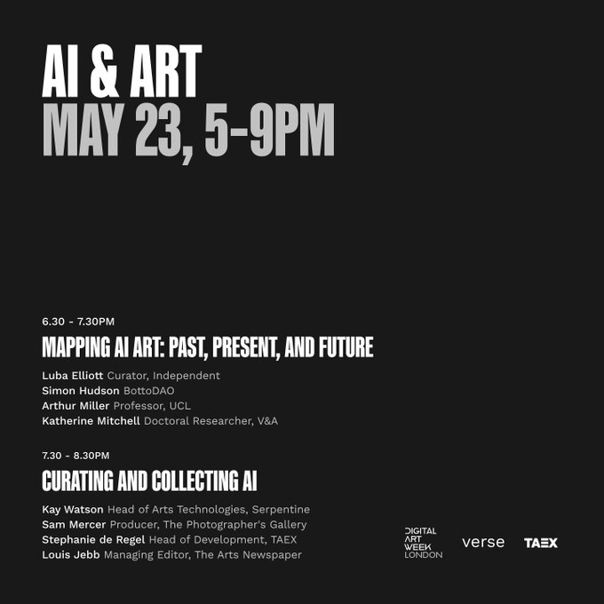 AI & Art poster from X